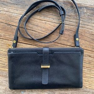 Fossil leather large wallet/Clutch/Crossbody